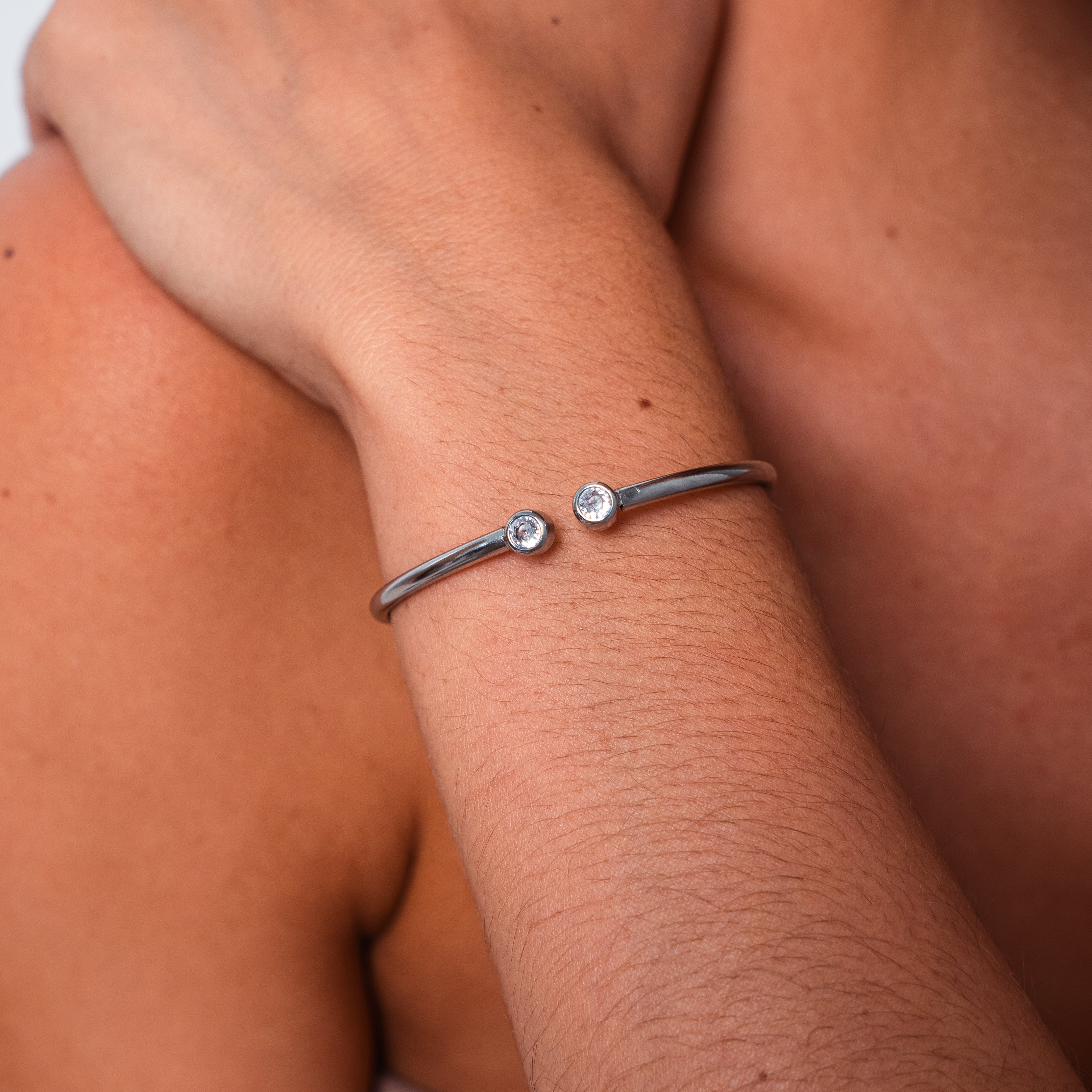 Armbånd med doble krystaller