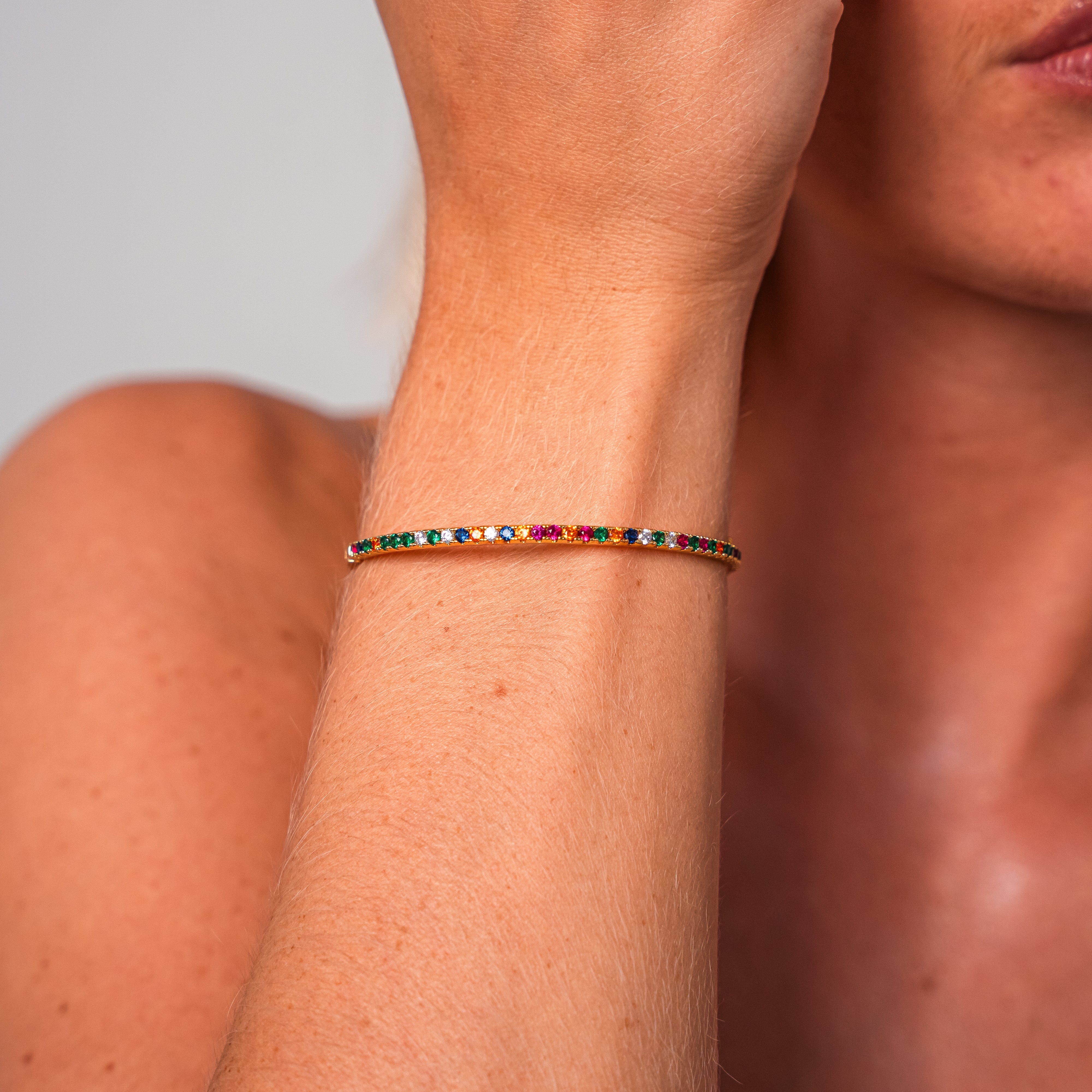 Lila Regnbue-armbånd