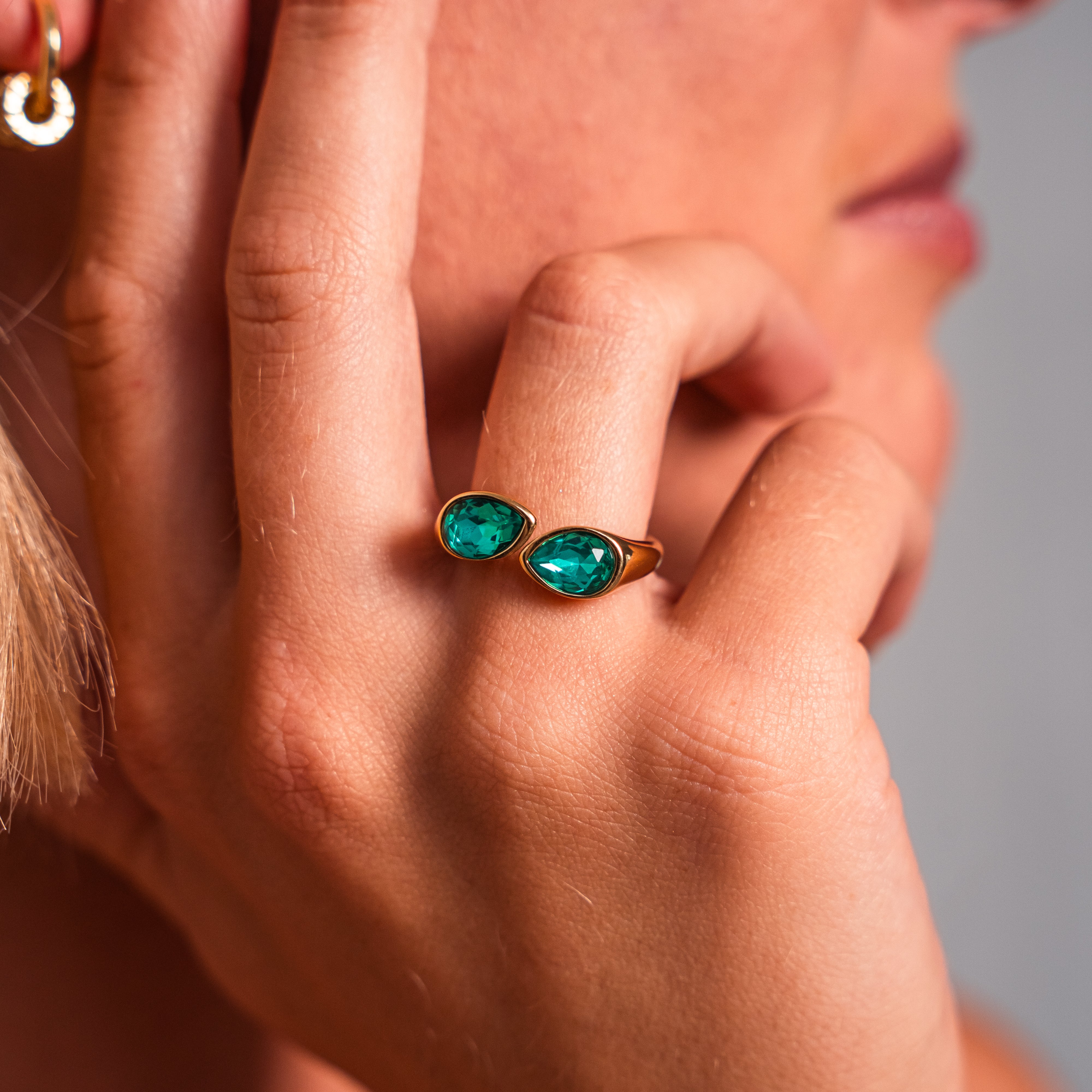 Jade smaragd-ring