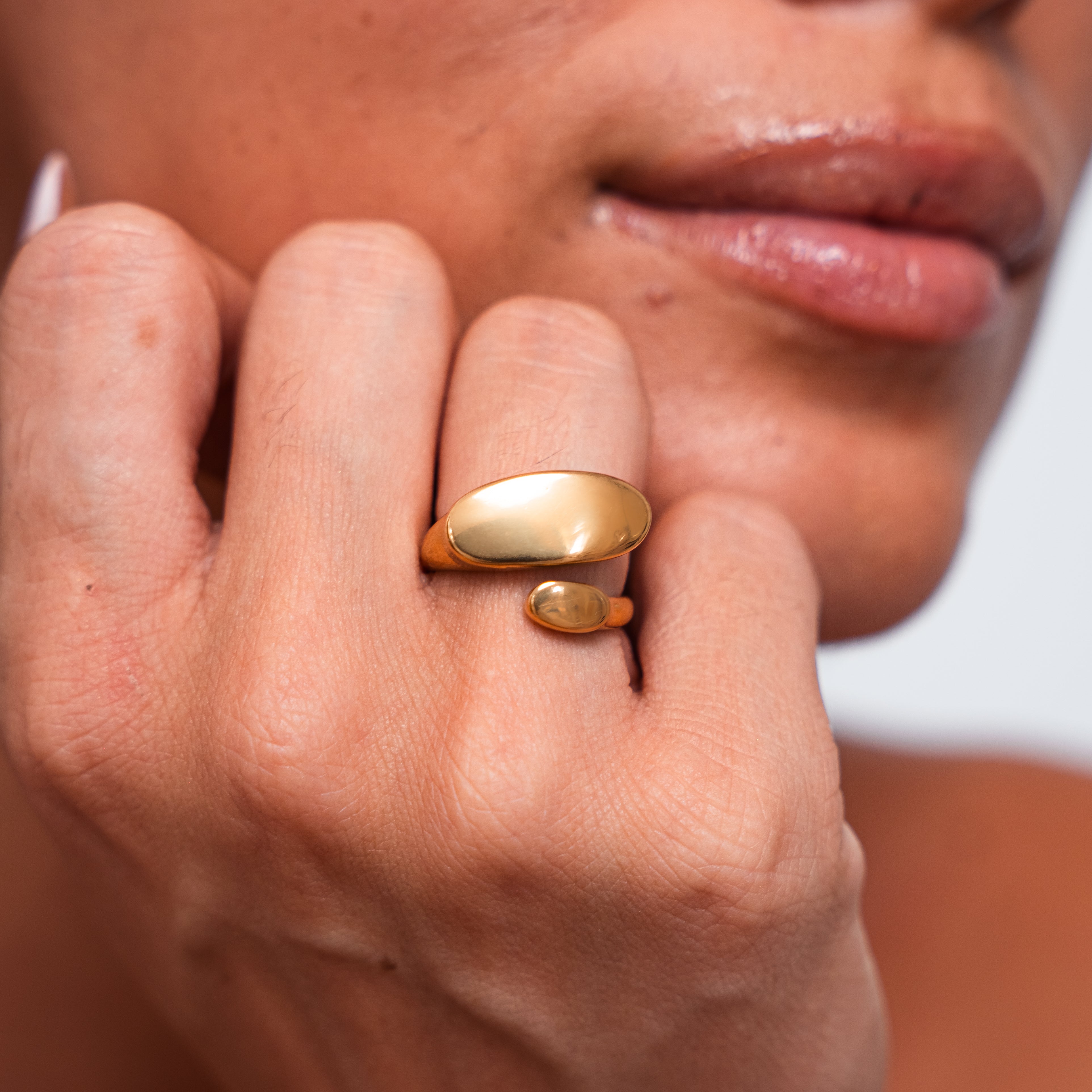 Skinnende tvillingring